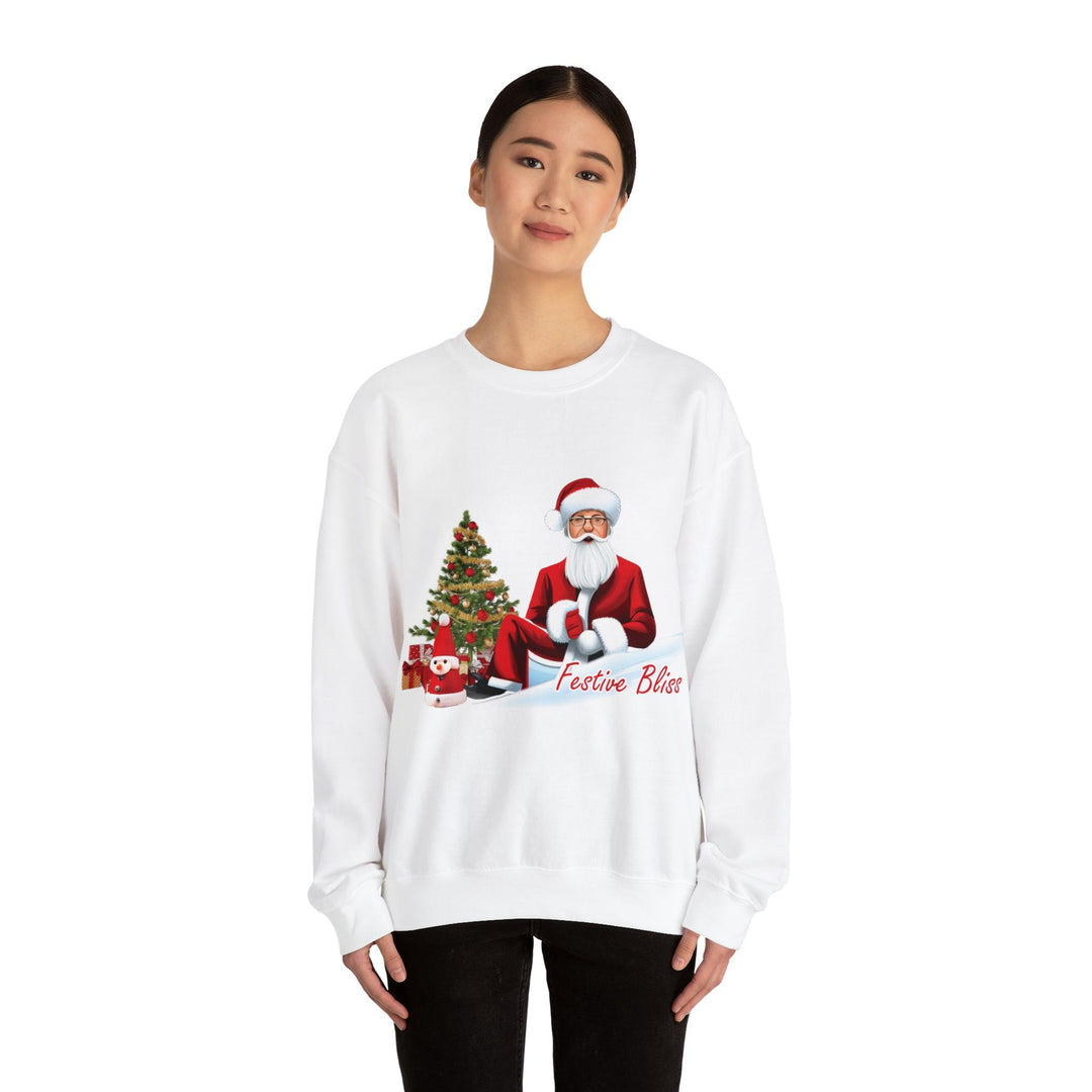 Festive Bliss Unisex Heavy Blend™ Crewneck Sweatshirt - Hello G