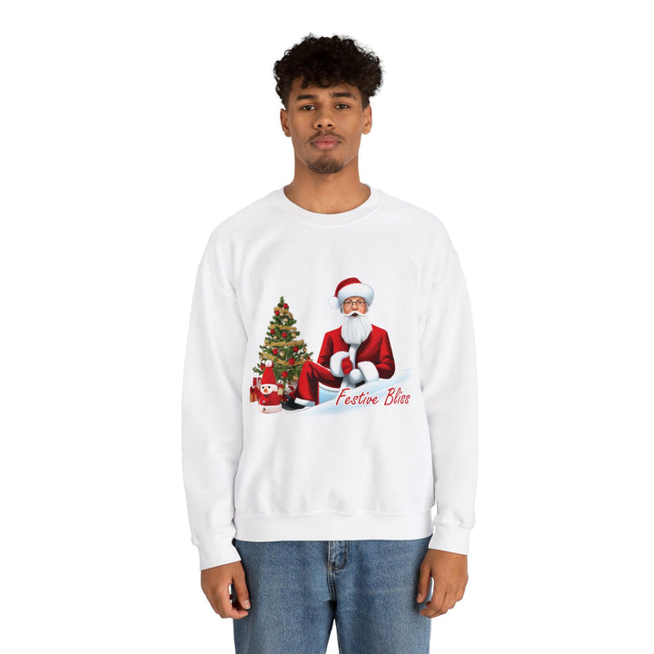 Festive Bliss Unisex Heavy Blend™ Crewneck Sweatshirt - Hello G