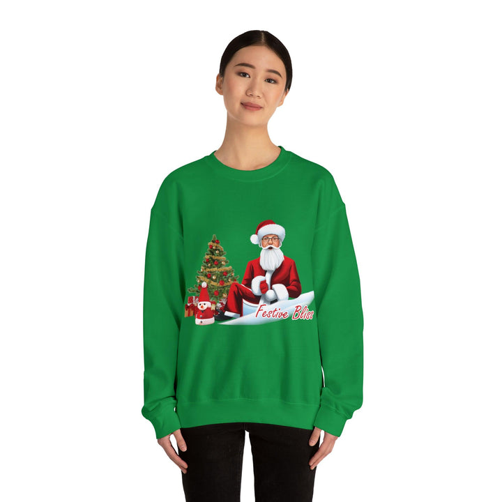 Festive Bliss Unisex Heavy Blend™ Crewneck Sweatshirt - Hello G