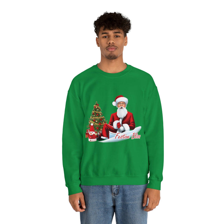 Festive Bliss Unisex Heavy Blend™ Crewneck Sweatshirt - Hello G