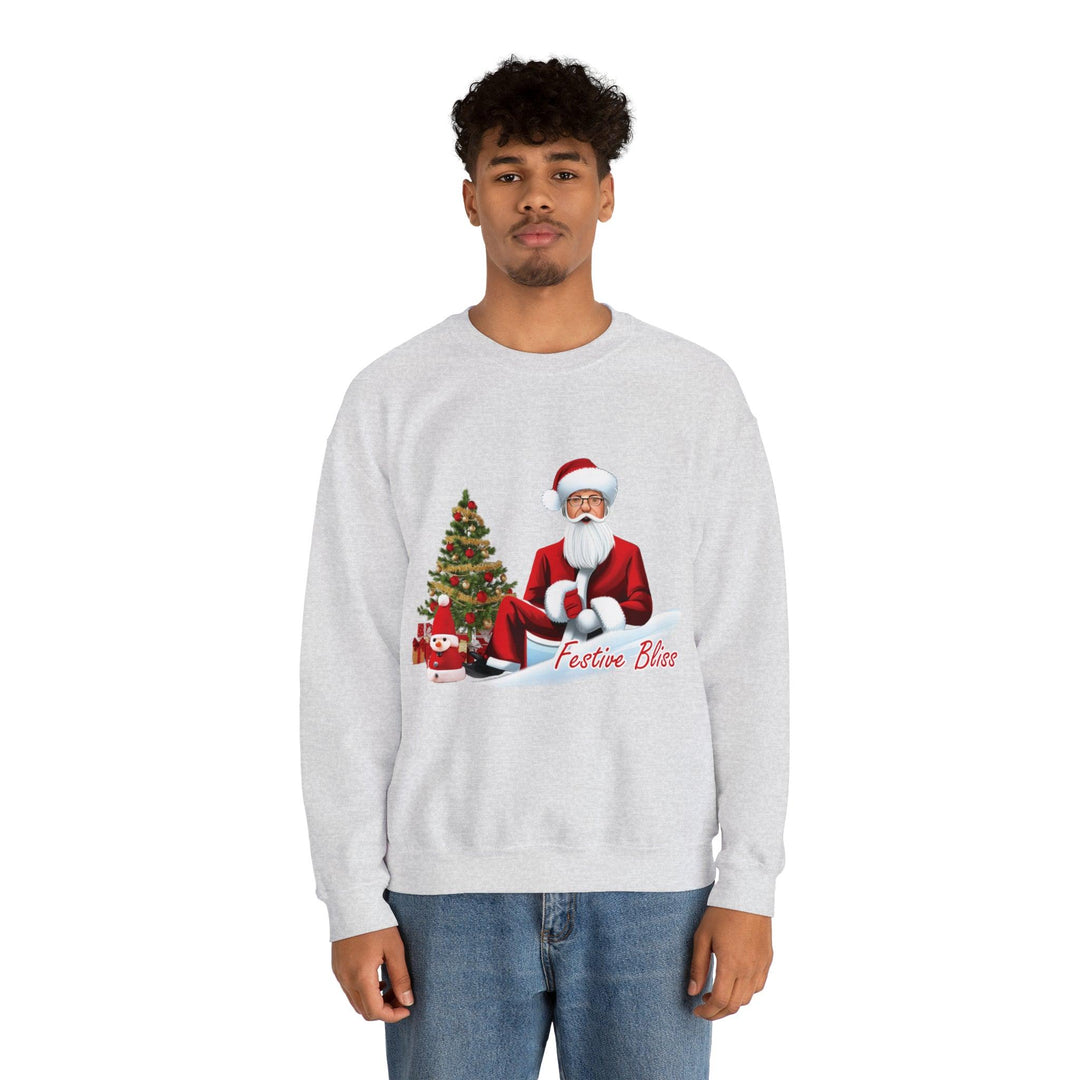 Festive Bliss Unisex Heavy Blend™ Crewneck Sweatshirt - Hello G