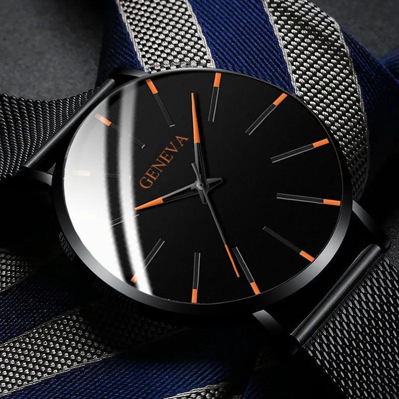 Mesh Belt Quartz Men's Watch - Premium Watch from Hello G - Just £19.99! Shop now at Hello G