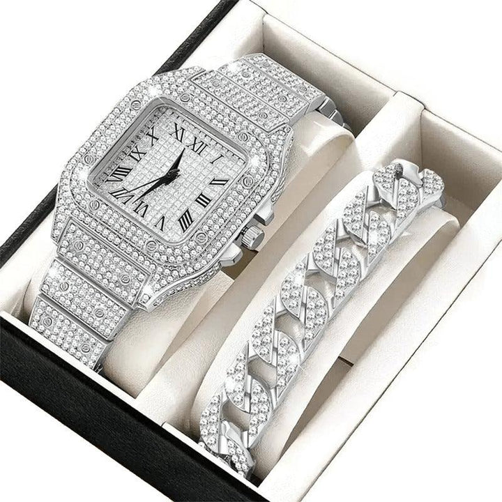 2Pcs Set Women's Watch & Bracelet - Hello G