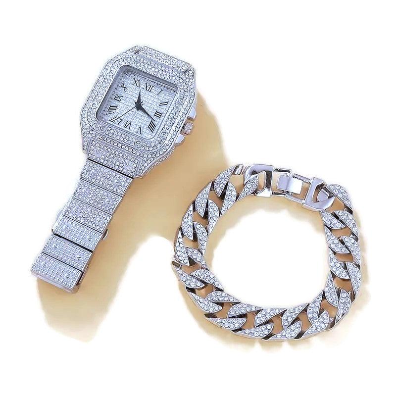 2Pcs Set Women's Watch & Bracelet - Hello G